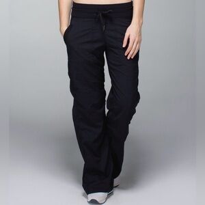 Lululemon Black Dance Studio Ruched Yoga Pants
